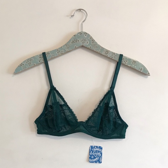 Free People Other - NWT Free People Underwire Triangle Bra Green